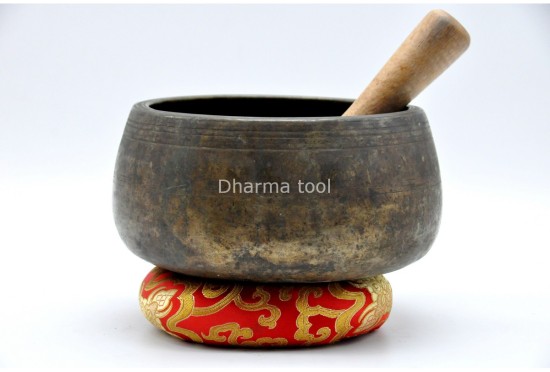Old Collected Mani Singing Bowl – Antique Himalayan Bowl