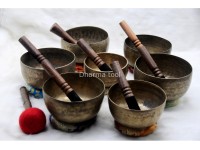 Antique Thadobati 7 Chakra Singing Bowl Set – Professionally Selected