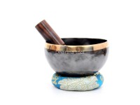 Handmade Black Tibetan Singing Bowl – Compact Sizes 4, 5 & 6 Inches