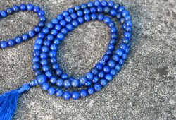 Lapis Lazuli Prayer Beads Set – 108 Beads Mala & Bracelet