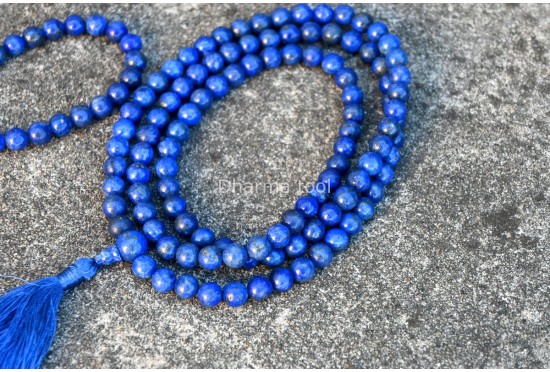 Lapis Lazuli Prayer Beads Set – 108 Beads Mala & Bracelet
