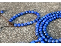Lapis Lazuli Prayer Beads Set – 108 Beads Mala & Bracelet