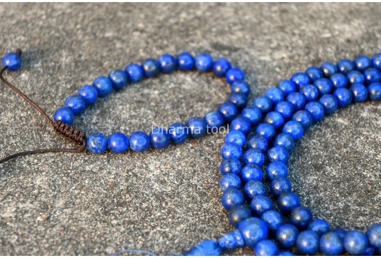 Lapis Lazuli Prayer Beads Set – 108 Beads Mala & Bracelet