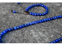 Lapis Lazuli Prayer Beads Set – 108 Beads Mala & Bracelet