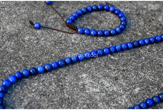 Lapis Lazuli Prayer Beads Set – 108 Beads Mala & Bracelet