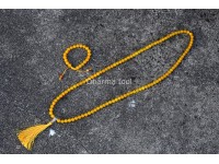Yellow Jade Prayer Beads Set – 108 Beads Mala & Bracelet