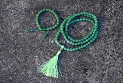 Green Onyx Prayer Beads Set – 108 Beads Mala & Bracelet