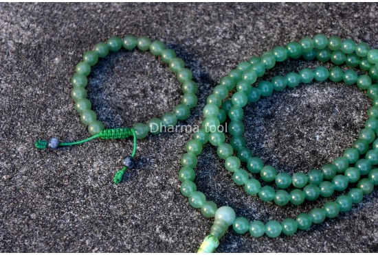 Green Onyx Prayer Beads Set – 108 Beads Mala & Bracelet