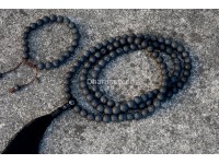 Lava Stone Prayer Beads Set – 108 Beads Mala & Bracelet