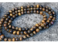 Tiger Eye Prayer Beads Set – 108 Beads Mala & Bracelet