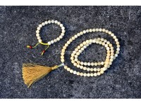 Yellow Calcite Prayer Beads Set – 108 Beads Mala & Bracelet
