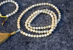 Yellow Calcite Prayer Beads Set – 108 Beads Mala & Bracelet