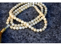 Yellow Calcite Prayer Beads Set – 108 Beads Mala & Bracelet