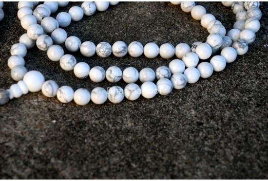 Howlite Prayer Beads Set – 108 Beads Mala & Bracelet