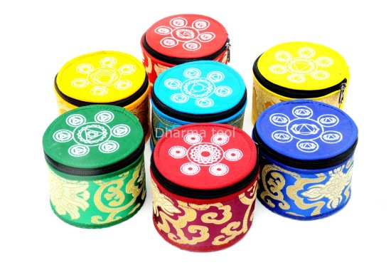 Brocade Carry Bag for Singing Bowls – Multiple Sizes & Colors