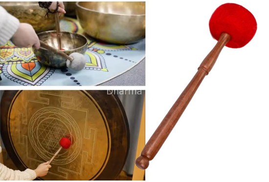 Felt Striker for Singing Bowls & Gongs – Multi Size & Multi Color