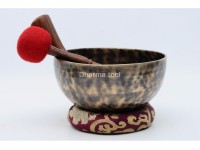 7-Inch Tibetan Singing Bowl – Tiger Eye Antique Finish for Meditation & Wellness