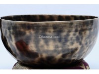 7-Inch Tibetan Singing Bowl – Tiger Eye Antique Finish for Meditation & Wellness
