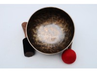 7-Inch Tibetan Singing Bowl – Tiger Eye Antique Finish for Meditation & Wellness