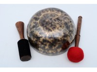 7-Inch Tibetan Singing Bowl – Tiger Eye Antique Finish for Meditation & Wellness