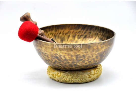 13-Inch Tibetan Singing Bowl – Large Resonance Bowl for Sound Baths & Healing