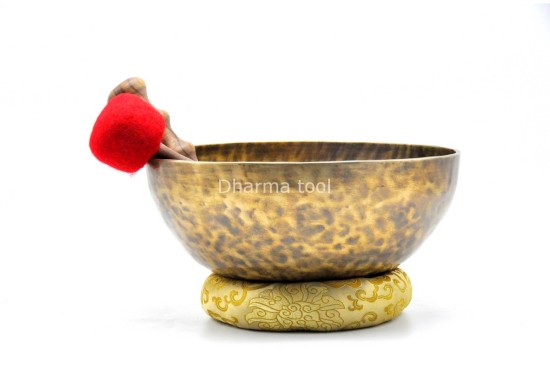 13-Inch Tibetan Singing Bowl – Large Resonance Bowl for Sound Baths & Healing