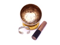 Palm Size Singing Bowl – Tiger Eye Antique Finish (4, 5 & 6 Inches)