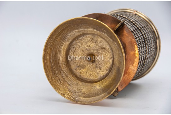 Table Top Tibetan Prayer Wheel – 10-Line Om Mani Mantra