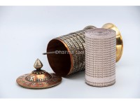Table Top Tibetan Prayer Wheel – 10-Line Om Mani Mantra