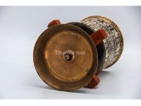 10-Inch Table Top Prayer Wheel – Eight Auspicious Symbols