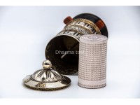 10-Inch Table Top Prayer Wheel – Eight Auspicious Symbols