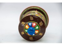 7 Inch Table Top Tibetan Prayer Wheel Eight Lucky Symbols