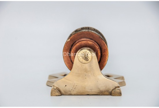 5-Inch Table Top Prayer Wheel – 4-Line Mantra & Endless Knot Base