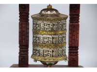 8 Inch Wall Hanging Tibetan Prayer Wheel 3 Line Mantra