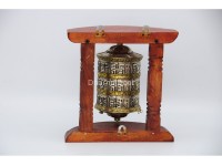 8 Inch Wall Hanging Tibetan Prayer Wheel 3 Line Mantra