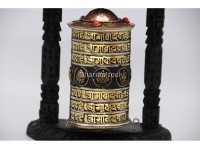 7.5-Inch Wall Hanging Tibetan Prayer Wheel – Austamangal Symbols