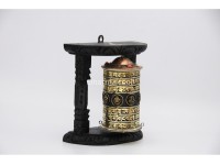 7.5-Inch Wall Hanging Tibetan Prayer Wheel – Austamangal Symbols