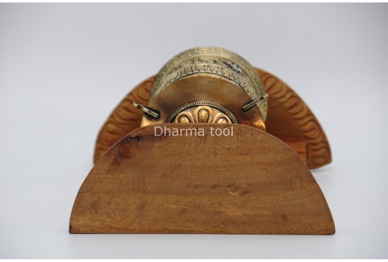 8-Inch Wall Hanging Tibetan Prayer Wheel – 2 Line Mantra