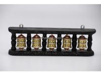 5-in-1 Tibetan Prayer Wheel – 13.5 Inch Wall Hanging or Tabletop