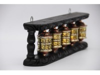 5-in-1 Tibetan Prayer Wheel – 13.5 Inch Wall Hanging or Tabletop