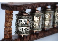 5-in-1 Tibetan Prayer Wheel – 15.5 Inch Wall Hanging or Tabletop