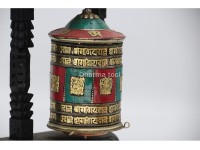 9-Inch Wall Hanging Tibetan Prayer Wheel – Eight Lucky Symbols