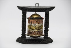 6 Inch Wall Hanging Tibetan Prayer Wheel Eight Lucky Symbols