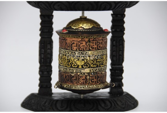 6 Inch Wall Hanging Tibetan Prayer Wheel Eight Lucky Symbols