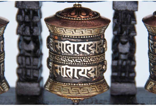 3 in 1 Tabletop Wall Hanging Tibetan Prayer Wheel