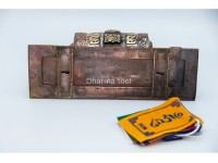 Wall Mounting Copper Prayer Wheel Handmade in Nepal Tibetan Dharma Wheel
