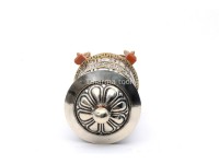 14 Inch Tabletop Tibetan Prayer Wheel Austamangal Symbol