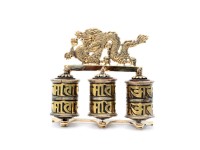 8 Inch Dragon Prayer Wheel Tabletop Wall Hanging
