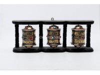 3 in 1 Tibetan Prayer Wheel Wall Hanging or Tabletop