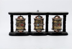 3 in 1 Tibetan Prayer Wheel Wall Hanging or Tabletop